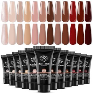 modelones Gel de extensión de uñas polivinílicas, 12 colores, tono de piel nude, rojo, colores clásicos, diseño de uñas, regalo de salón para mujeres modelones Gel de extensión de uñas polivinílicas, 12 colores, tono de piel nude, rojo, colores clásicos, diseño de uñas, regalo de salón para mujeres