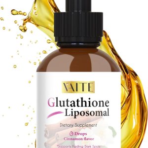 VAITE Complejo de glutatión liposomal gotas líquidas de alta absorción con potente apoyo inmunológico antioxidante, fórmula sin OMG VAITE Complejo de glutatión liposomal gotas líquidas de alta absorción con potente apoyo inmunológico antioxidante, fórmula sin OMG