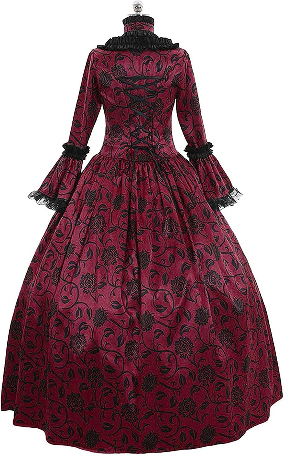 Vestido victoriano para mujer, vestido retro medieval renacentista, vestido rococó, vestidos de baile de los años 1800, vestidos de regencia