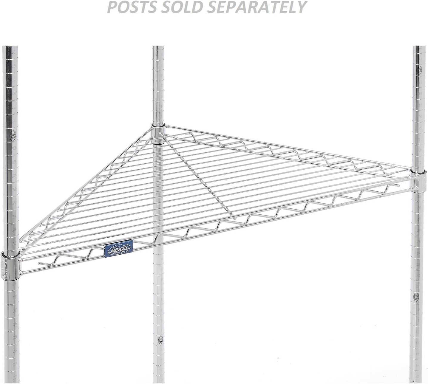Global Industrial Estante esquinero, cromo, 32″ W x 24″ D