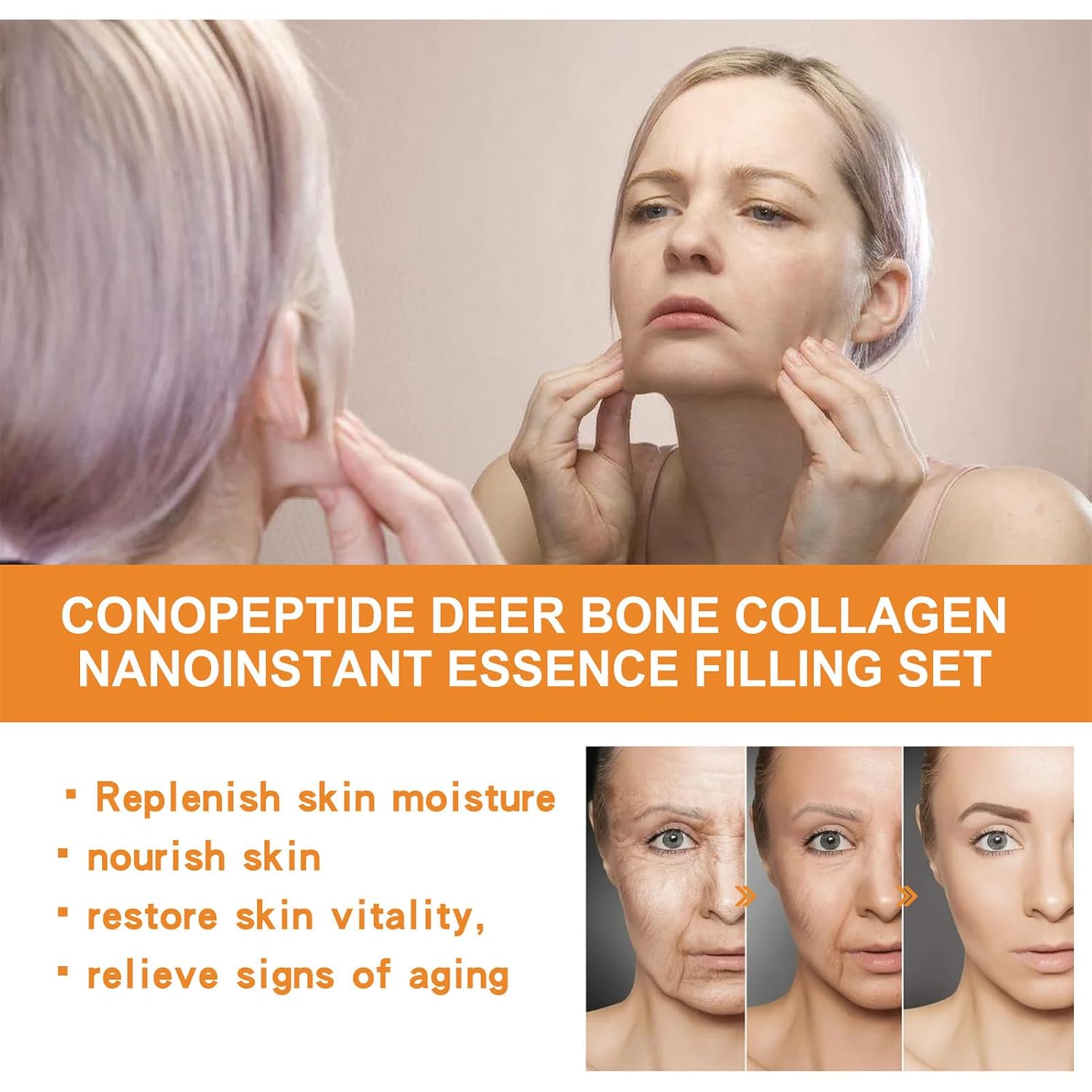 Yotfieot Hojas de máscara facial disolviente de colágeno, mascarillas de colágeno coreano, cuidado de la piel coreano, juego de esencia de colágeno