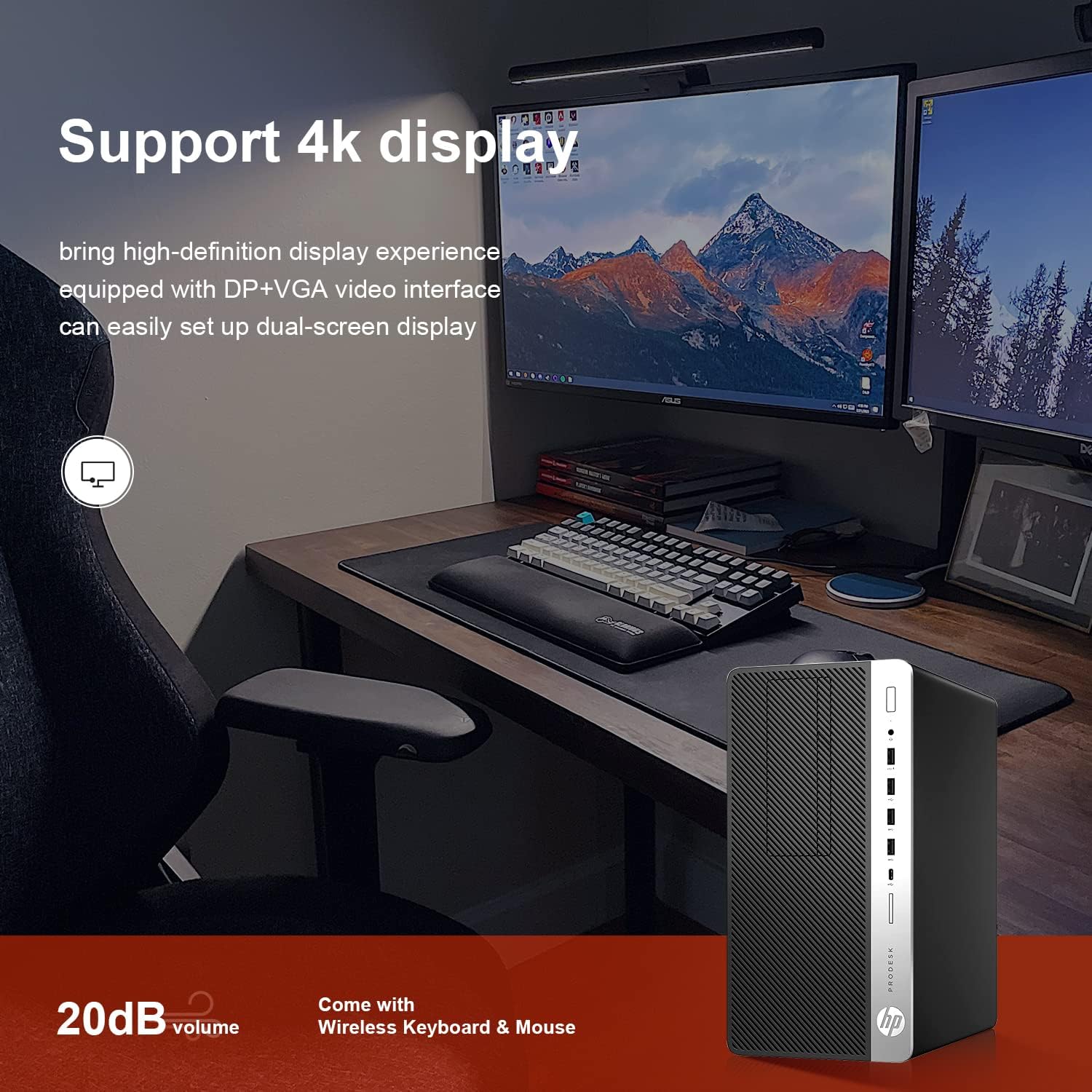HP ProDesk 600 G3 Mini Tower Escritorio PC i7-6700 hasta 4.00GHz 32GB RAM 1TB SSD + 1TB HDD HDMI Wi-Fi integrado y BT DVD-RW Soporte de monitor dual