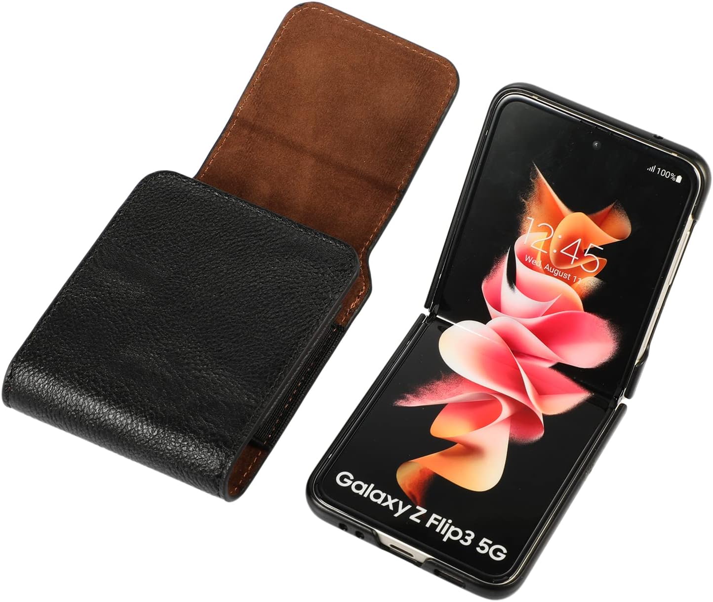 Funda de cuero sintético con clip para cinturón para Samsung Galaxy Z Flip 4 Galaxy Z Flip 3 5G Z Flip 5G Z Flip 5G Z Flip 5G Z FlipMotorola Moto