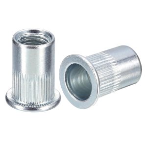 uxcell Tuercas de remache M10, 20 tuercas de inserción roscadas de cabeza plana de acero al carbono chapadas en zinc para metal, plástico uxcell Tuercas de remache M10, 20 tuercas de inserción roscadas de cabeza plana de acero al carbono chapadas en zinc para metal, plástico