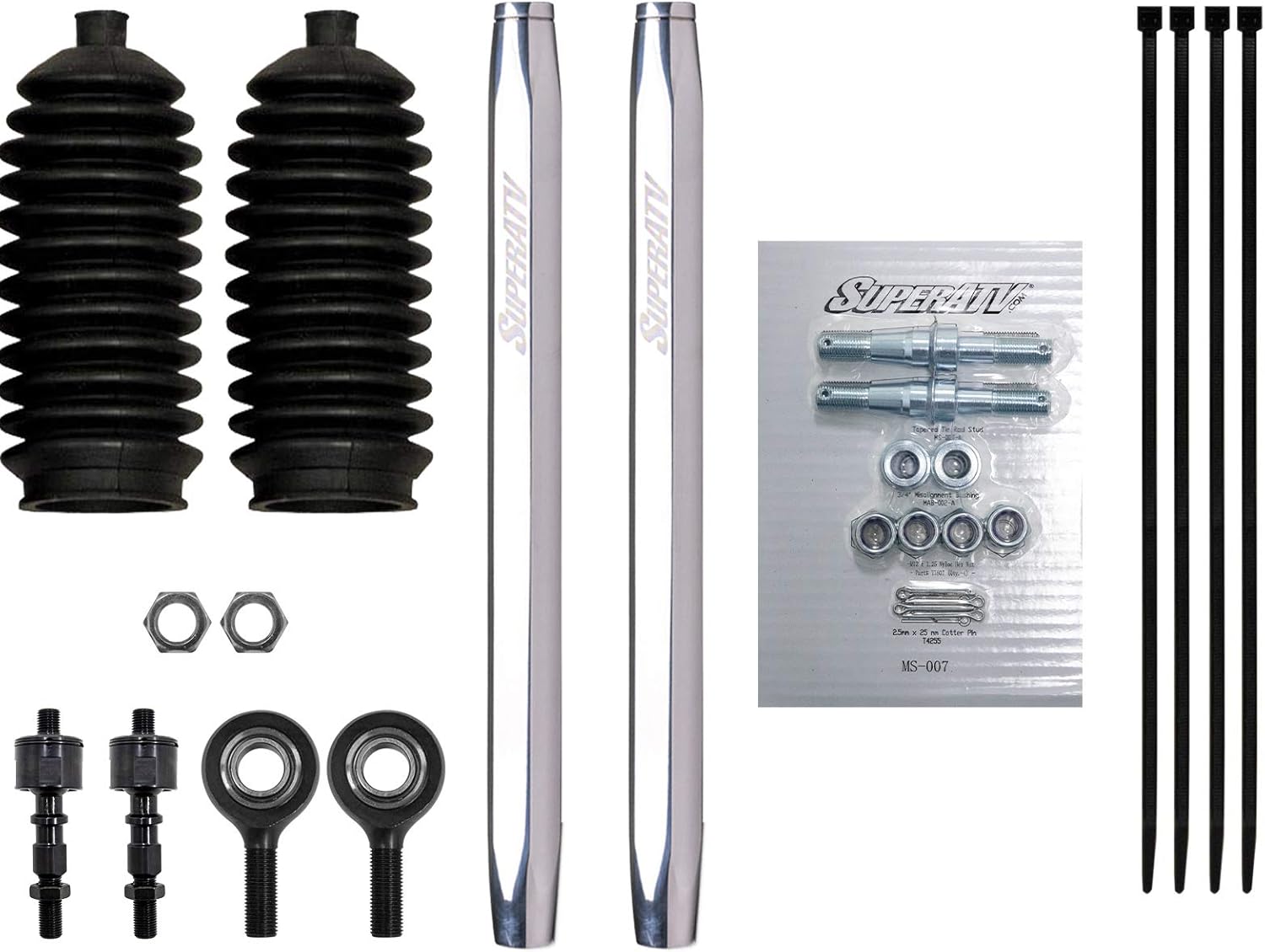 SuperATV Billet Kit de barra de acoplamiento hexagonal de aluminio para Polaris RZR XP 1000 2014-2018  RZR XP4 1000  2015-2023 RZR 1000 High Lifter