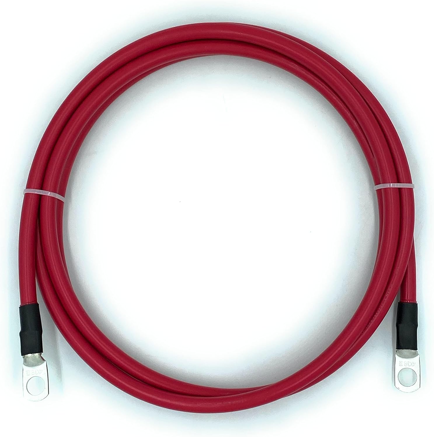 Cables de batería de grado marino de calibre 4, aprobados por USCG y ABYC, longitudes de 1 a 15 pies, lengüetas estañadas resistentes, totalmente