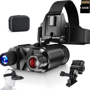 Night Vision Goggles,Rechargeable Night Vision Binoculars for Adults,2.7″Large Screen can Save1080P Video and12M Photo,Compatible with Fast MICH Night Vision Goggles,Rechargeable Night Vision Binoculars for Adults,2.7″Large Screen can Save1080P Video and12M Photo,Compatible with Fast MICH