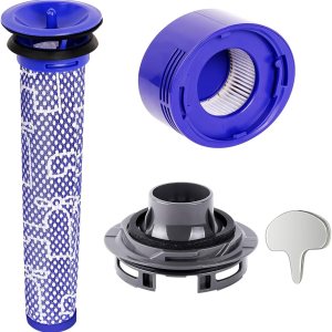 WuYan Piezas de repuesto para aspiradora Dyson V7 V8, 1 Motor Real Cover 1 HEPA Post-Filter y 1 Kit de filtros de vacío de prefiltros. WuYan Piezas de repuesto para aspiradora Dyson V7 V8, 1 Motor Real Cover 1 HEPA Post-Filter y 1 Kit de filtros de vacío de prefiltros.