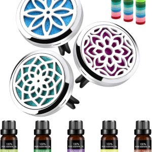 ttstar Clip de ventilación para difusor de automóvil, 1.181 in, difusor de aceite esencial de aromaterapia, clips de ventilación para coche, 3 ttstar Clip de ventilación para difusor de automóvil, 1.181 in, difusor de aceite esencial de aromaterapia, clips de ventilación para coche, 3