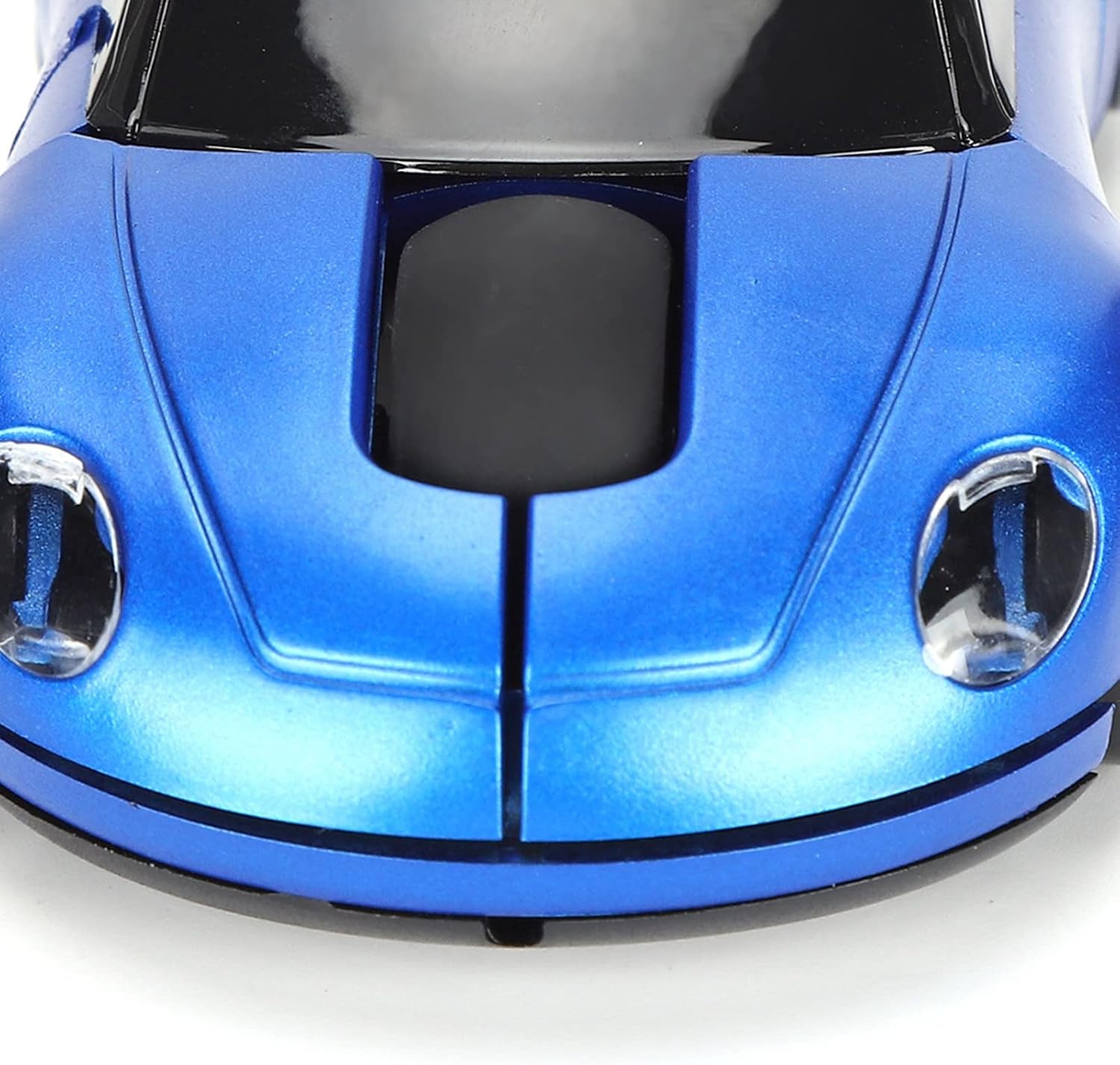 Acogedor Mouse inalámbrico, mini mouse fotoeléctrico en forma de auto de 2.4G, compatible con tecnología inteligente de ahorro de energía, diseño