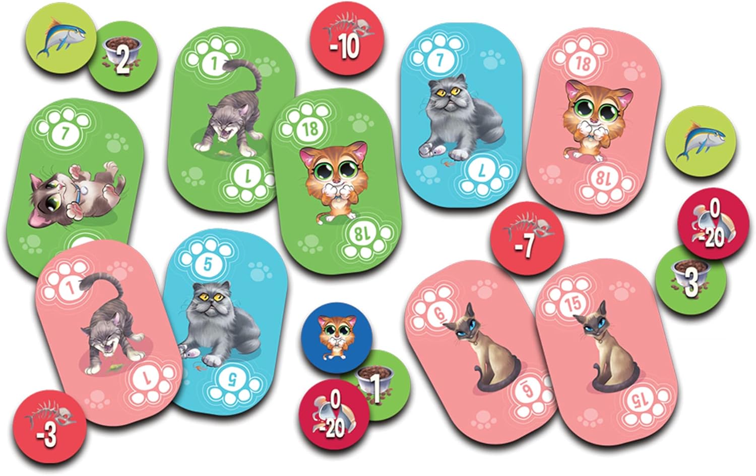 Cranio Creations Juego de cartas Meow  Juego de cartas para tomar trucos para niños y adultos  Juego divertido para noche de juegos familiares  A
