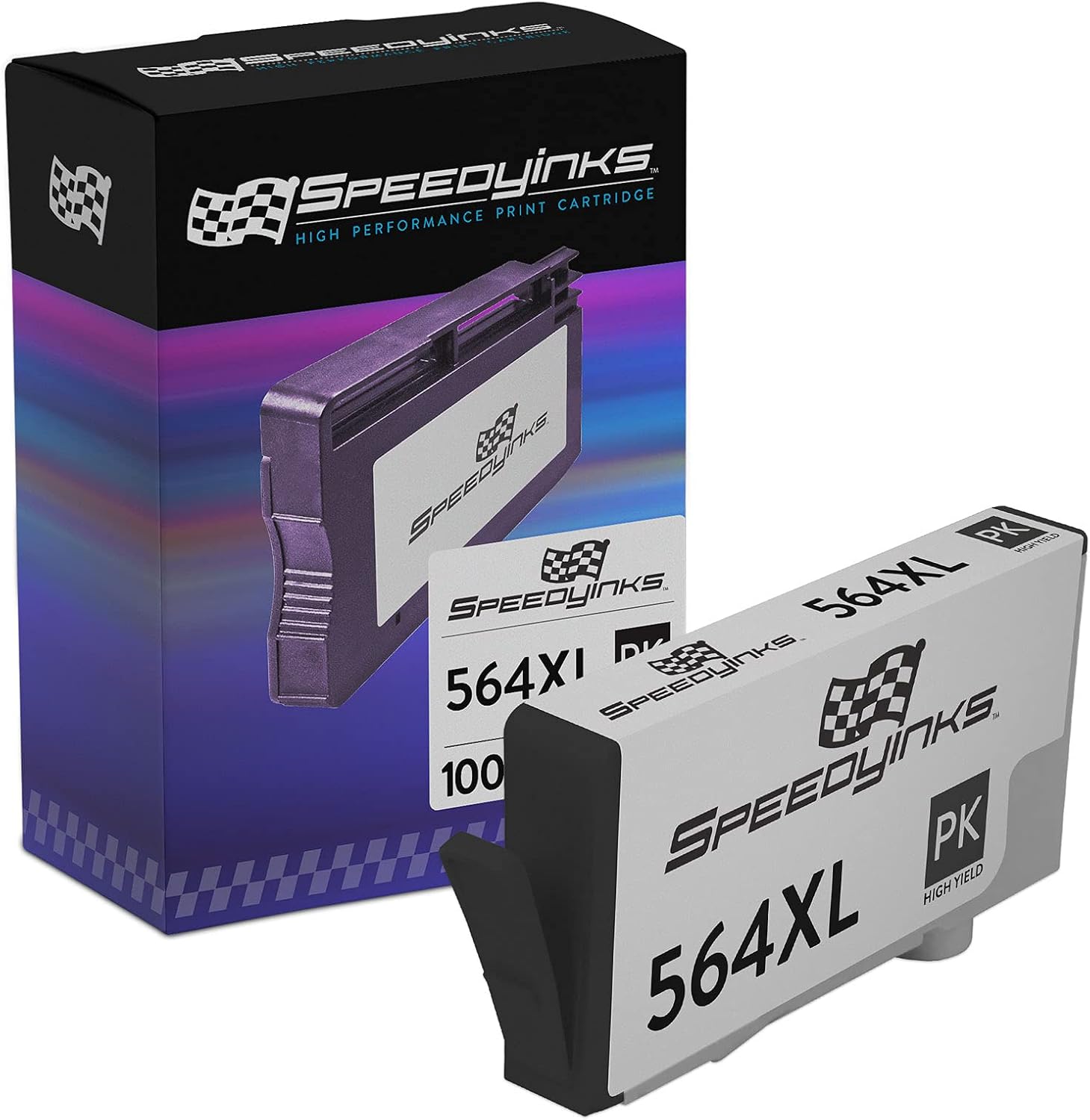 SPEEDYINKS Cartucho de tinta de repuesto compatible para HP 564XL CB322WN de alto rendimiento (foto negro) compatible con Deskjet 3524 e-All-in-One