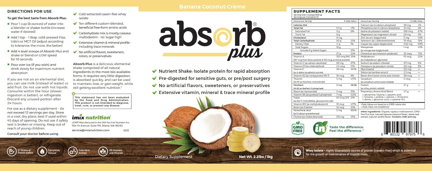 Isolate Protein – Suplemento dietético para mejorar la salud intestinal, apoyo nutricional adicional, todos los ingredientes naturales, sin OMG, sin