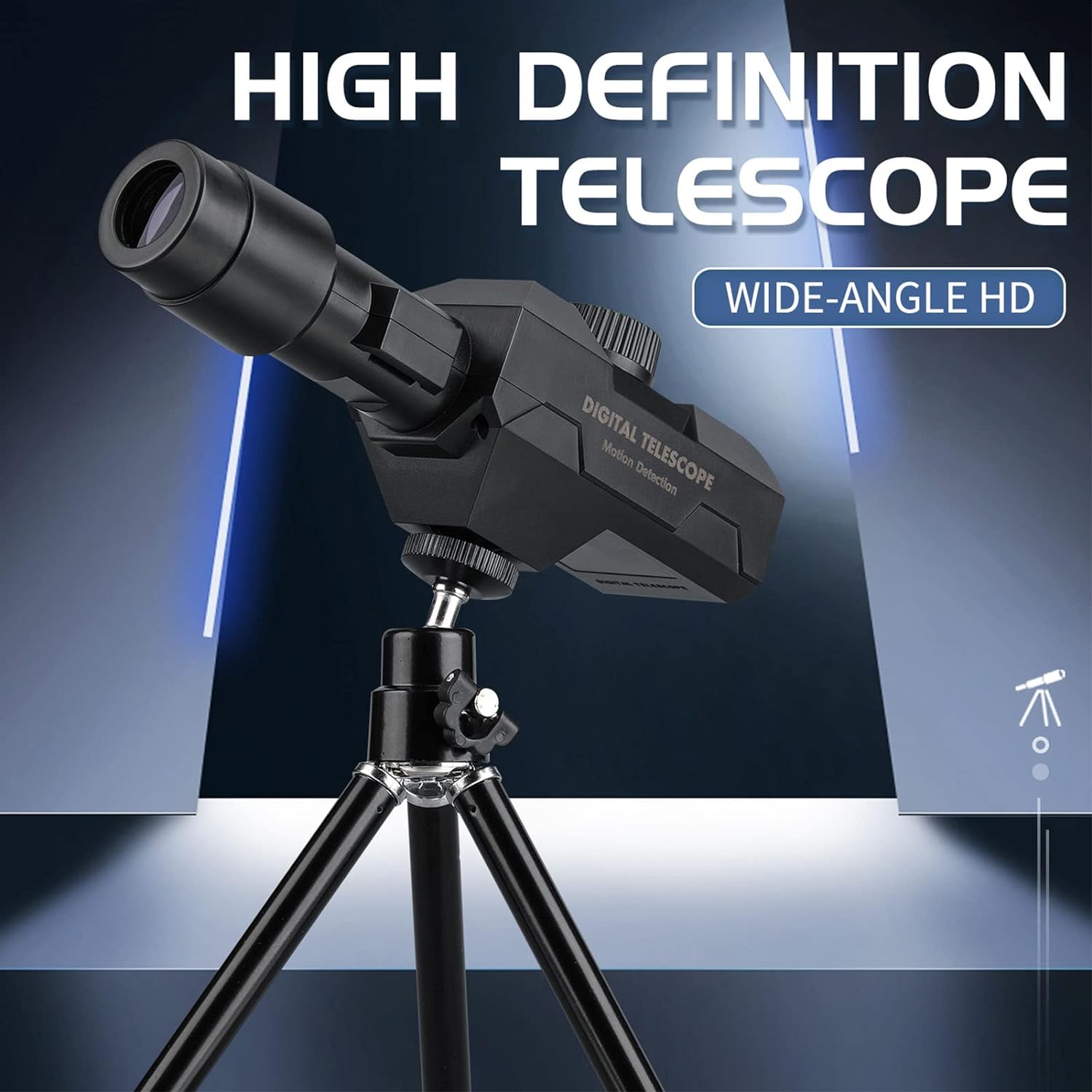 Telescopio monocular digital para adultos, zoom 70X, 1920 x 1080, WiFi, monocular de alta potencia con trípode, detección de movimiento, gafas para