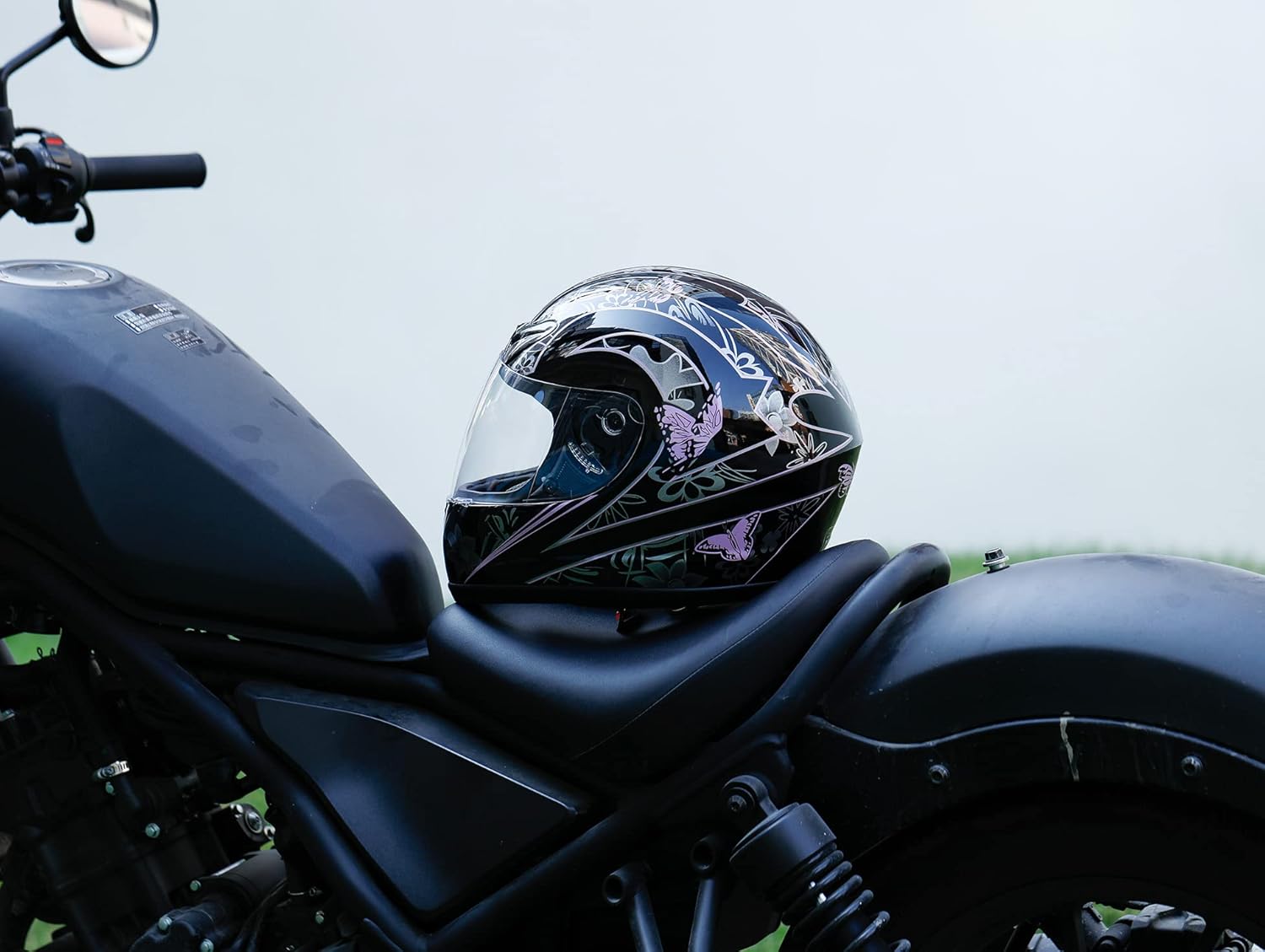TCMT DOT – Casco de motocross de cara completa con protección solar abierta