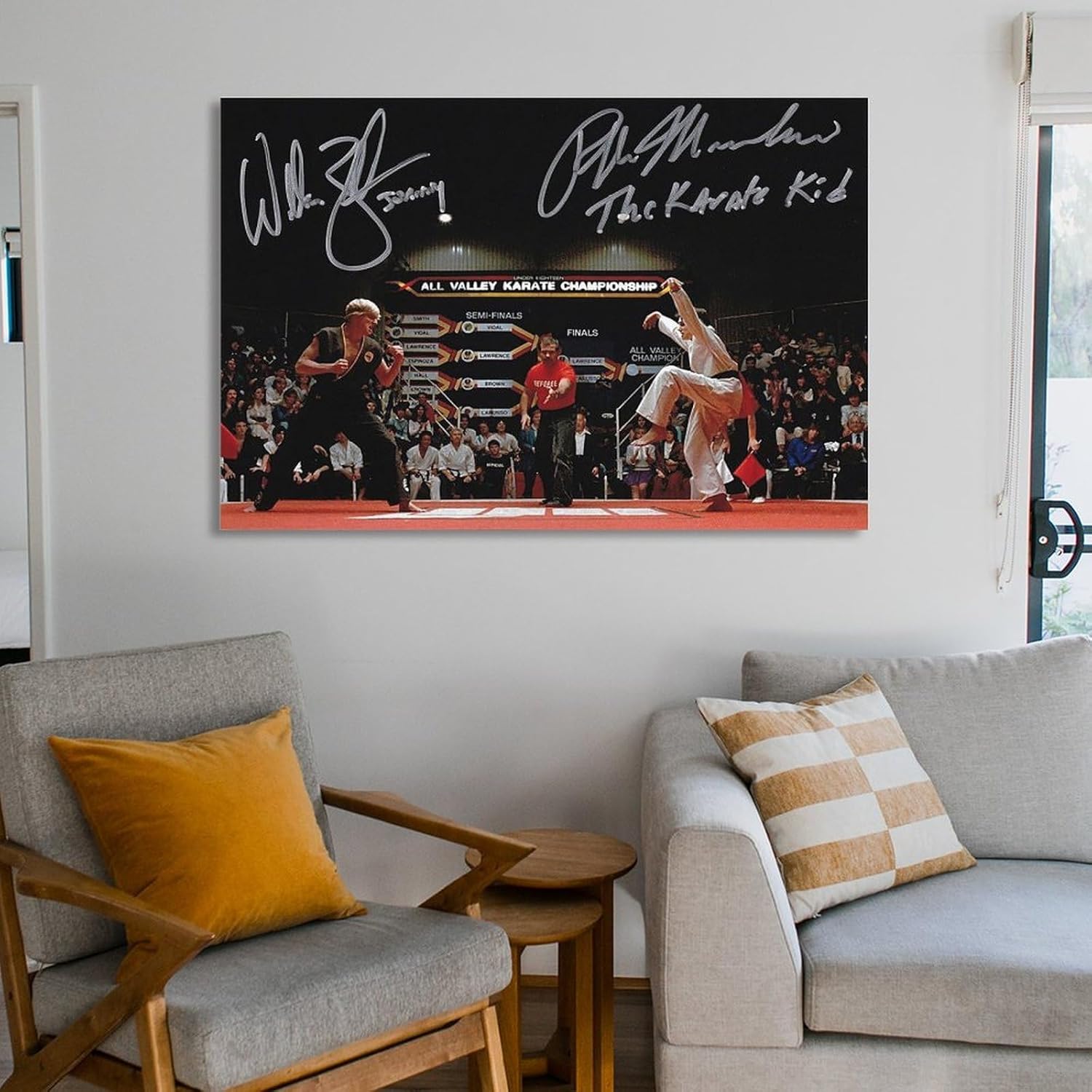 Pósteres de película The Karate Kid de 1984, pósteres firmados de los años 80, pósteres vintage geniales, impresiones artísticas en lienzo para