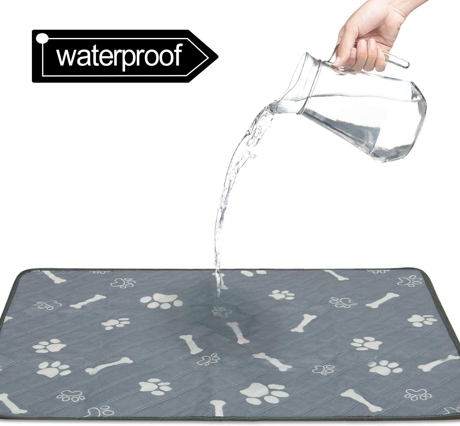 Almohadillas lavables para orina de perros, impermeables, reutilizables, súper absorbentes, para entrenamiento, viajes, parto, tapetes grandes a