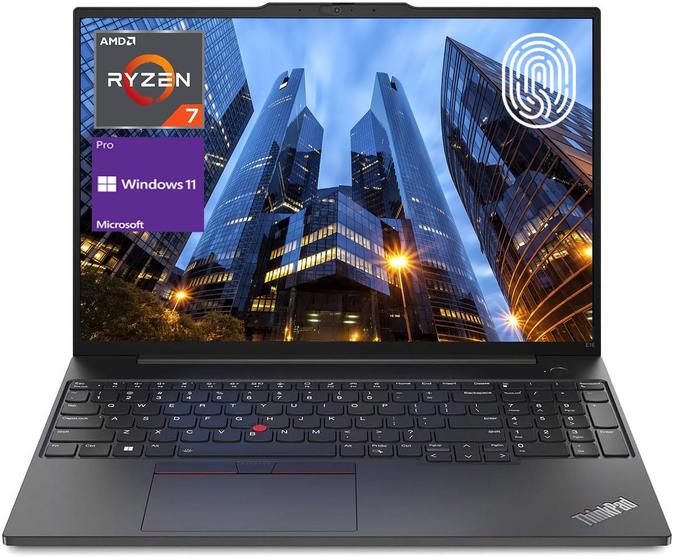 LENOVO ThinkPad E16 Gen 1 – Laptop empresarial, pantalla FHD+ de 16 pulgadas, AMD Ryzen 7 7730U, 40 GB de RAM, SSD de 1 TB, teclado retroiluminado,