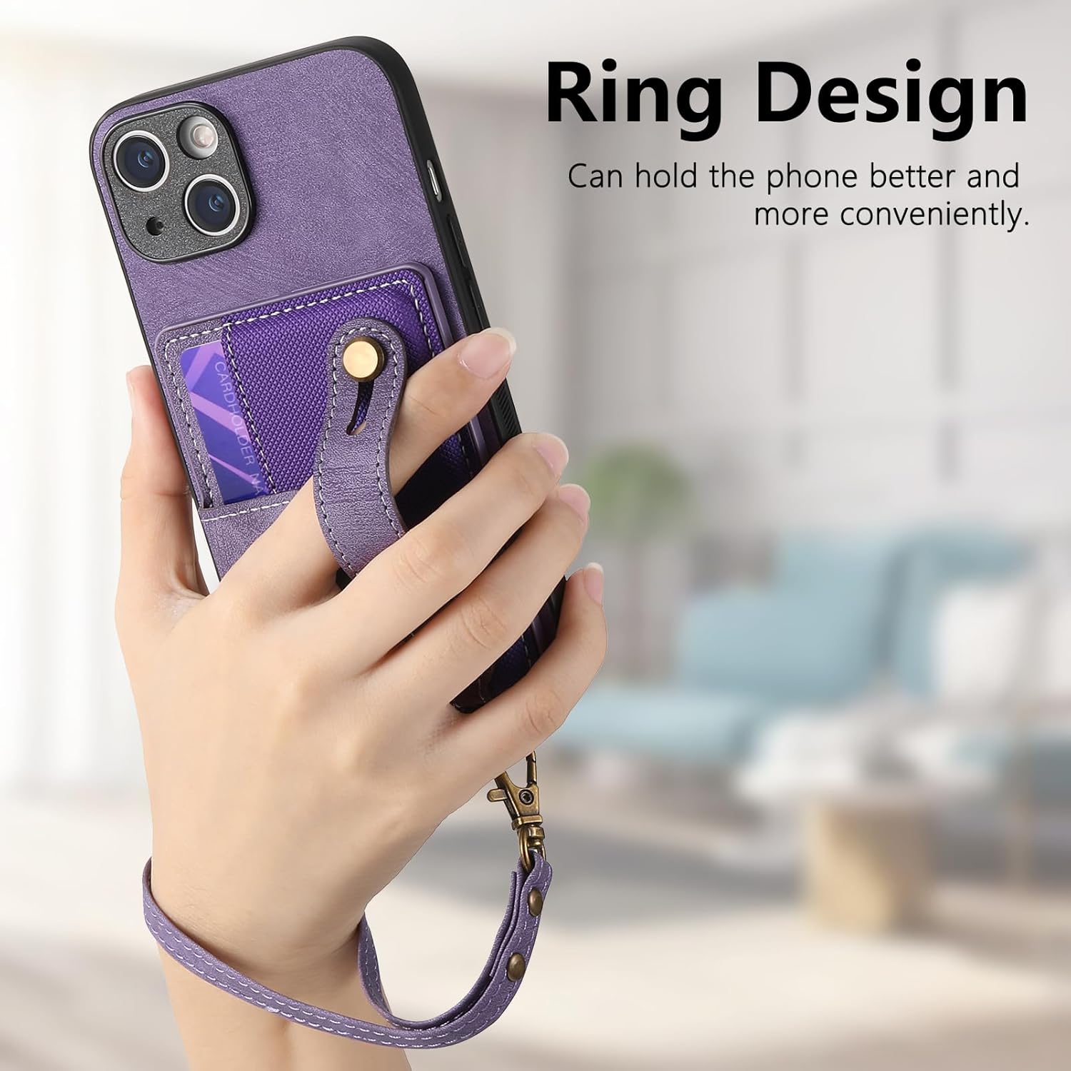 Asuwish Funda para iPhone 15 Plus de 6.7 pulgadas, funda tipo cartera con protector de pantalla de vidrio templado, soporte delgado para tarjeta de