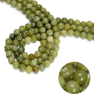 38 cuentas de piedra real, redondas y sueltas de jade verde de 0.394 pulgadas (0.394 in), piedras preciosas genuinas para bricolaje hechas a mano, 38 cuentas de piedra real, redondas y sueltas de jade verde de 0.394 pulgadas (0.394 in), piedras preciosas genuinas para bricolaje hechas a mano,