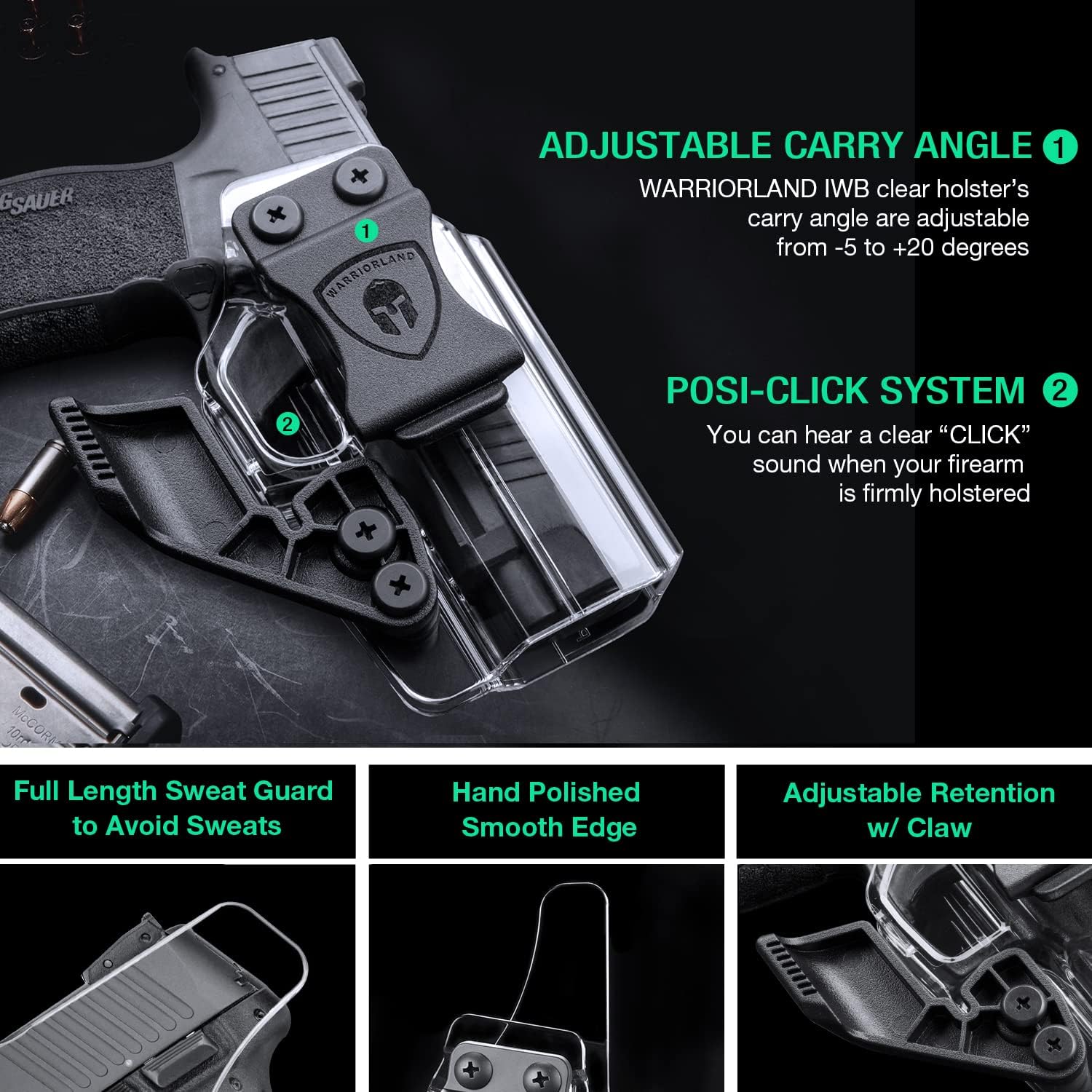 Funda Sig P365 IWB KYDEX Compatible con Sig Sauer P365  P365 SAS  P365X (no compatible con P365 X-Macro), funda de transporte oculta en la cintura