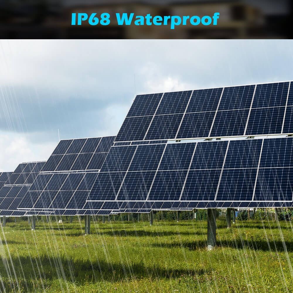SUNGOLDPOWER – 2 paneles solares monocristalinos de 550 W, celda solar de grado A, impermeable IP68, panel solar de alta eficiencia para estación de