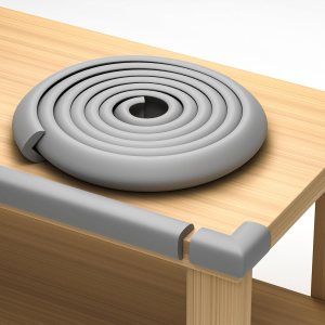 Protectores de seguridad para muebles y bordes afilados, cojín de espuma protectora de 16.2 pies, parachoques de 15 pies, 4 esquinas adhesivas Protectores de seguridad para muebles y bordes afilados, cojín de espuma protectora de 16.2 pies, parachoques de 15 pies, 4 esquinas adhesivas
