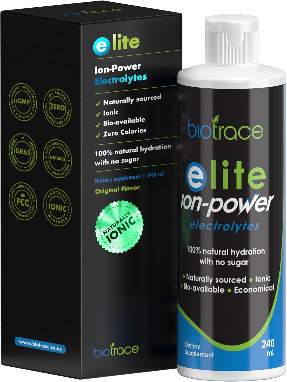 Gotas de suplemento de electrolitos Elite  0 calorías 0 azúcar para apoyo inmunológico, hidratación rápida, entrenamiento, recuperación muscular