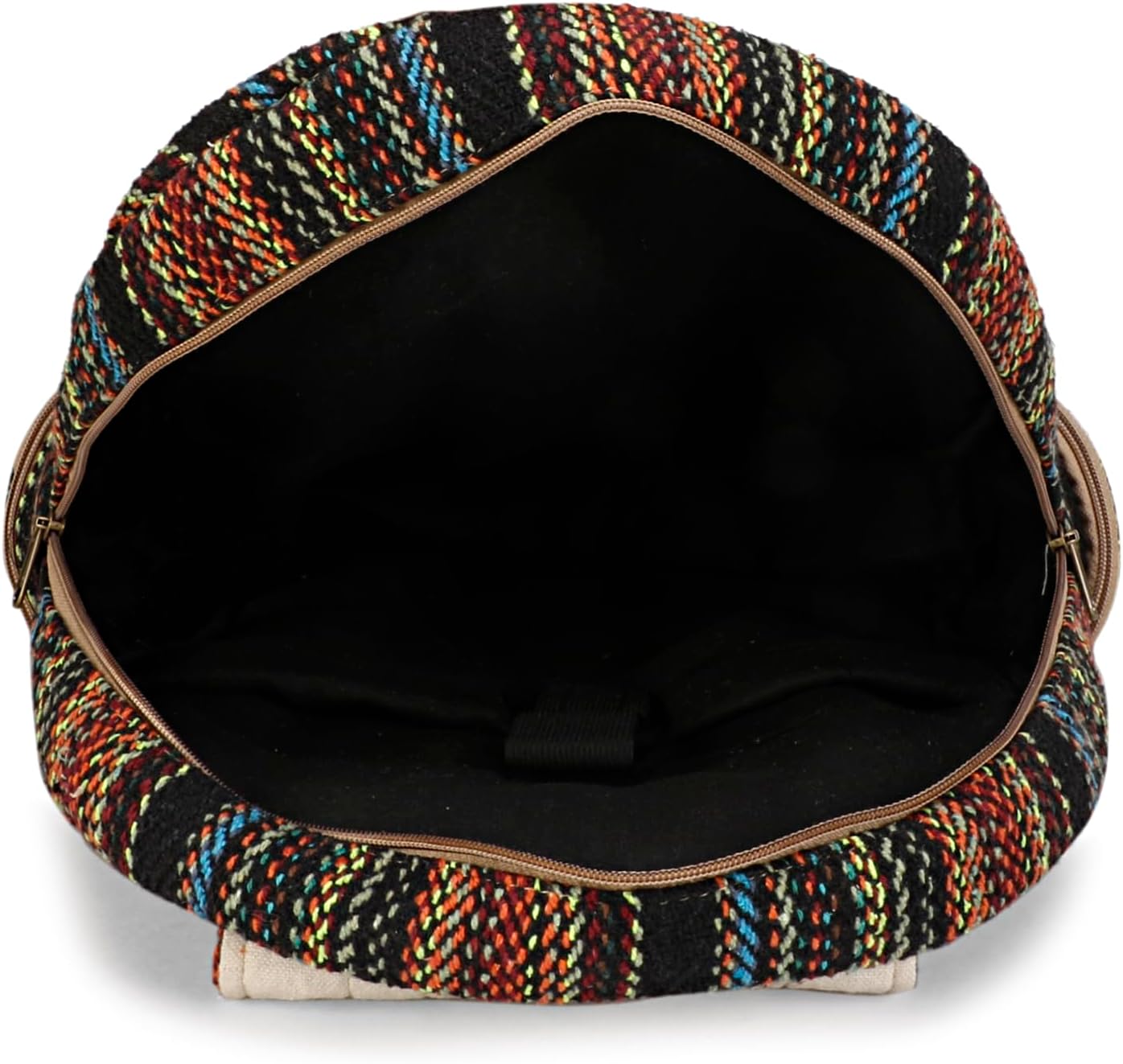 Himalyan Hemp Laptop Bag MochilaViajero Bolsa, Cáñamo Portátil Bolsa, Negro Multi-2, Mochila