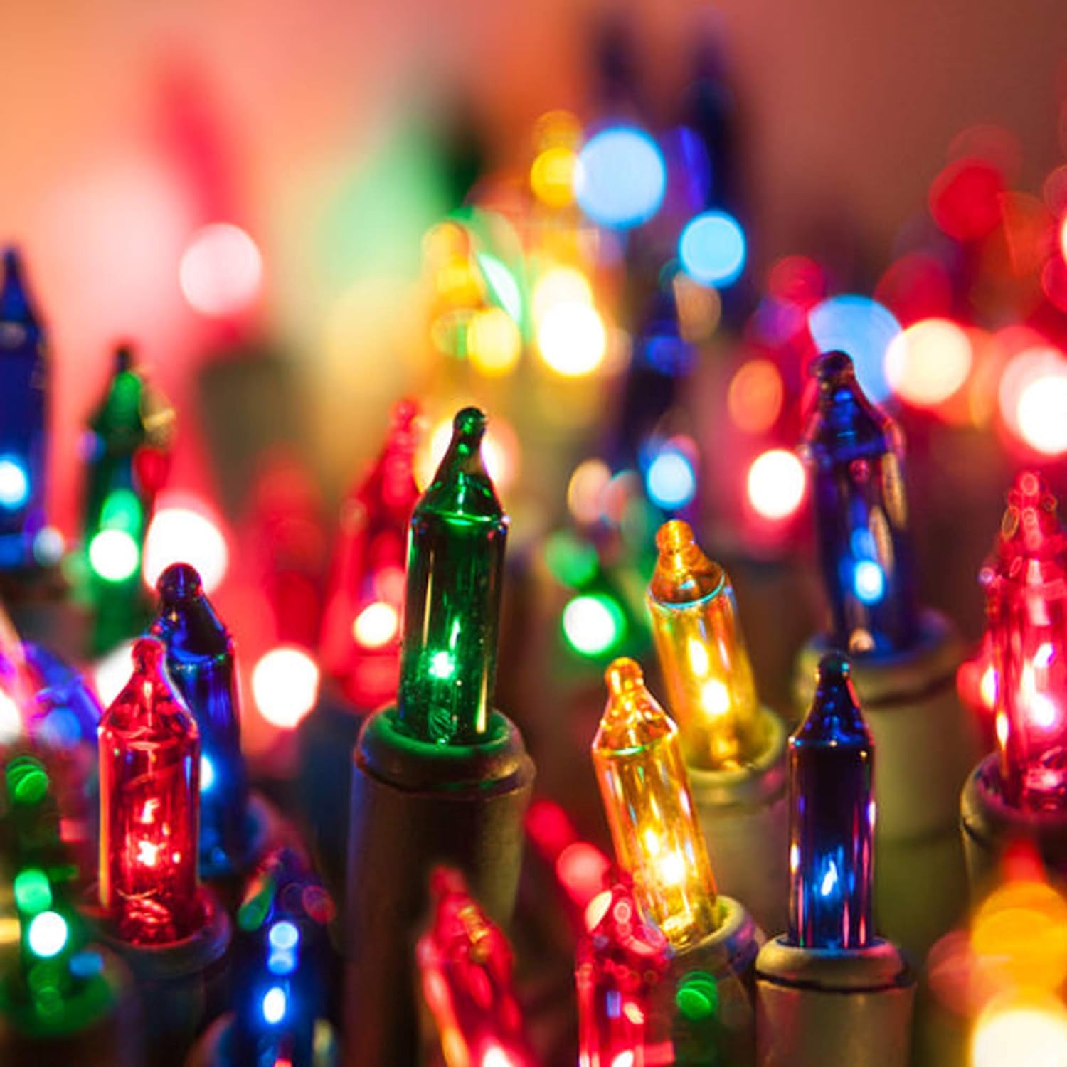FUNPENY – Paquete de 50 x 2 luces LED de Navidad para uso al aire libre de 16 pies, tira de luces con 8 modos, luces impermeables para árbol en