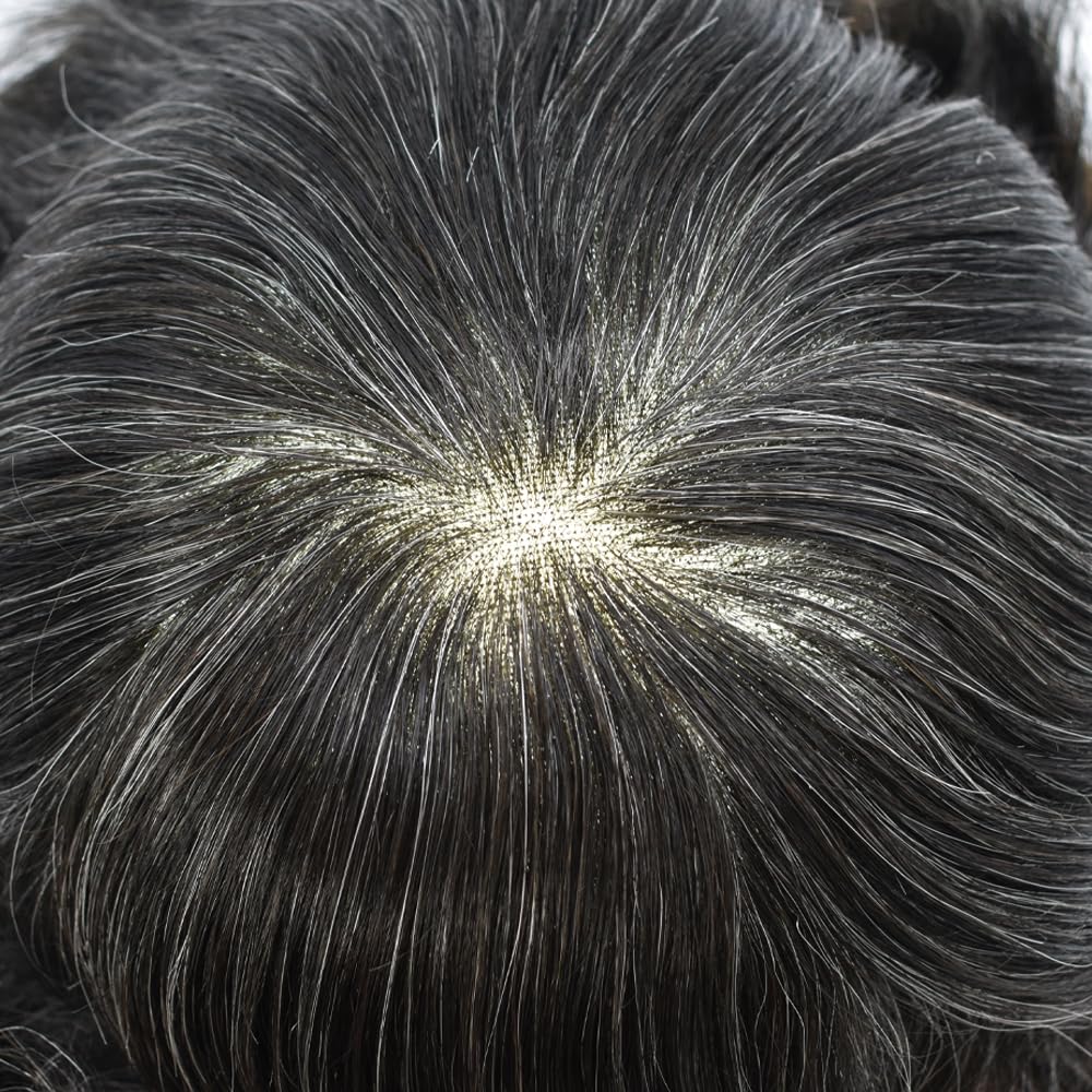 Mens Toupee Hair Piece Human Hair Replacement System For Men Soft French Lace Men Hair System Hairpieces For Men Toupee For Men Protesis Capilar