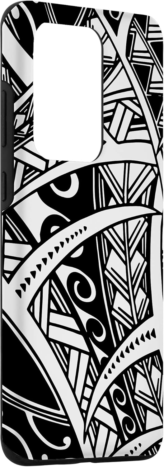 Galaxy S20 Ultra Lindo Tatuaje Polinesio Hawaiian Tribal Samoan Patrón Funda