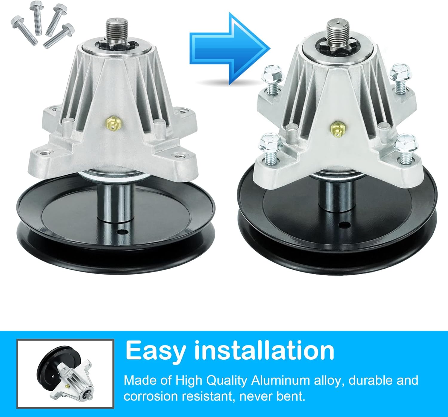 Conjunto de husillo de cubierta LT42 618-06976 918-06976 Se adapta para MTD Cub Cadet 42 pulgadas Deck XT1-LT42 XT2-LX42 131PA1ZS099 CYT4220
