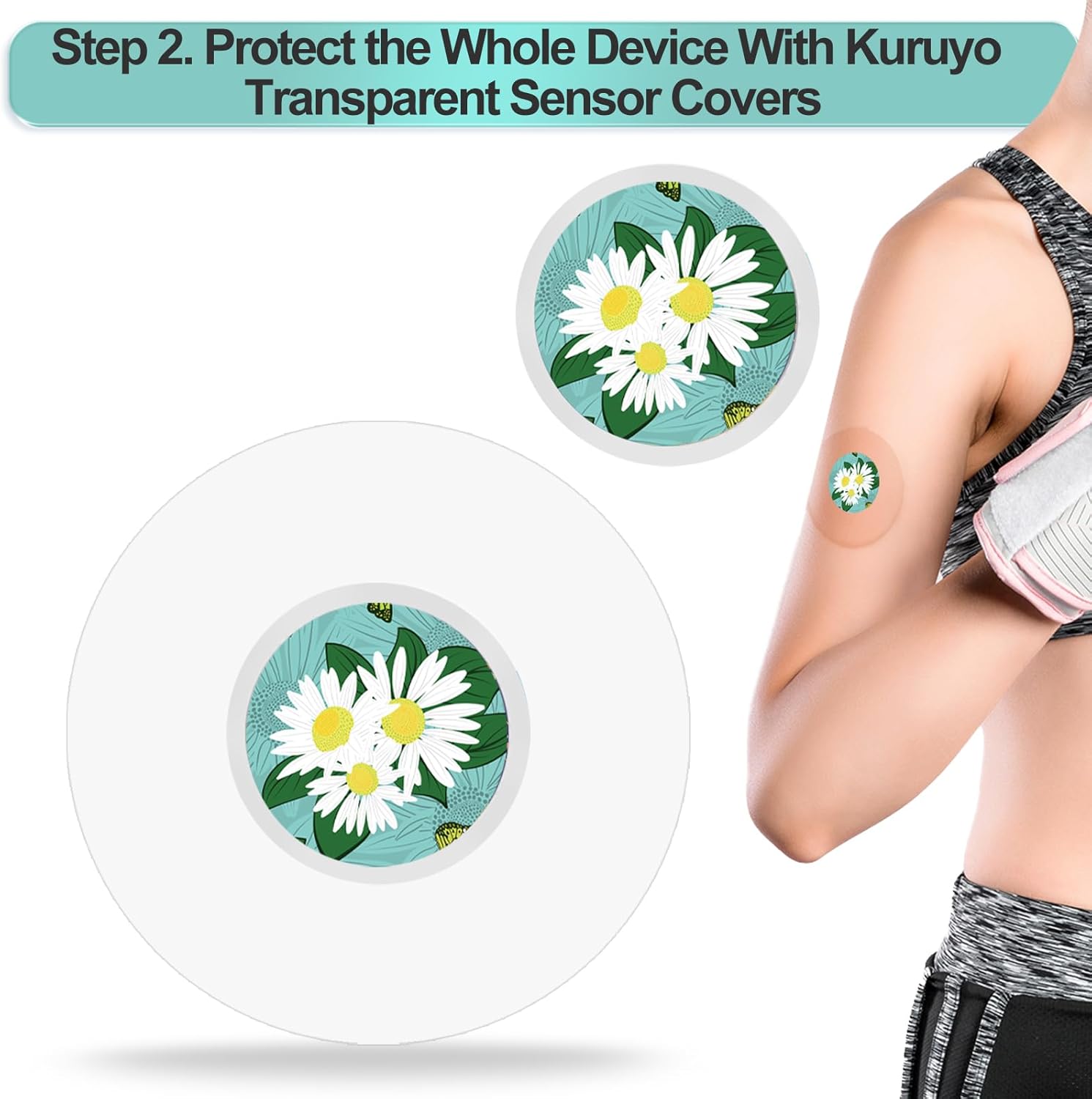 Fundas impermeables para sensor Libre 3 y calcomanías Freestyle Libre, paquete de 40 unidades hipoalergénicas y sin látex, cinta adhesiva