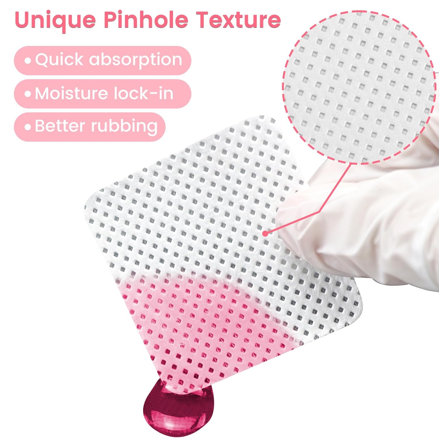 1080 toallitas de uñas sin pelusas, almohadillas no tejidas quitaesmalte de uñas, toallitas sin pelusas, toallitas suaves sin pelusa para uñas,