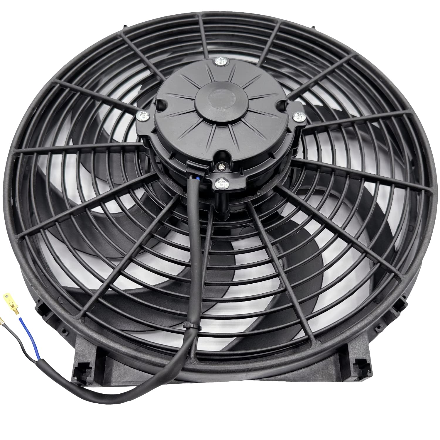 American Volt Motor dual de 14 a 15 pulgadas mejorado de 180 W, ventiladores de refrigeración de radiador eléctrico de 12 voltios, flujo de aire