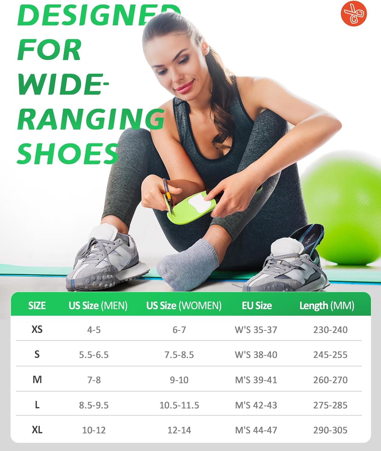 Plantillas ortopédicas para fascitis plantar, soporte resistente (más de 220 libras) para pies planos, alivio del dolorpronación, absorción de