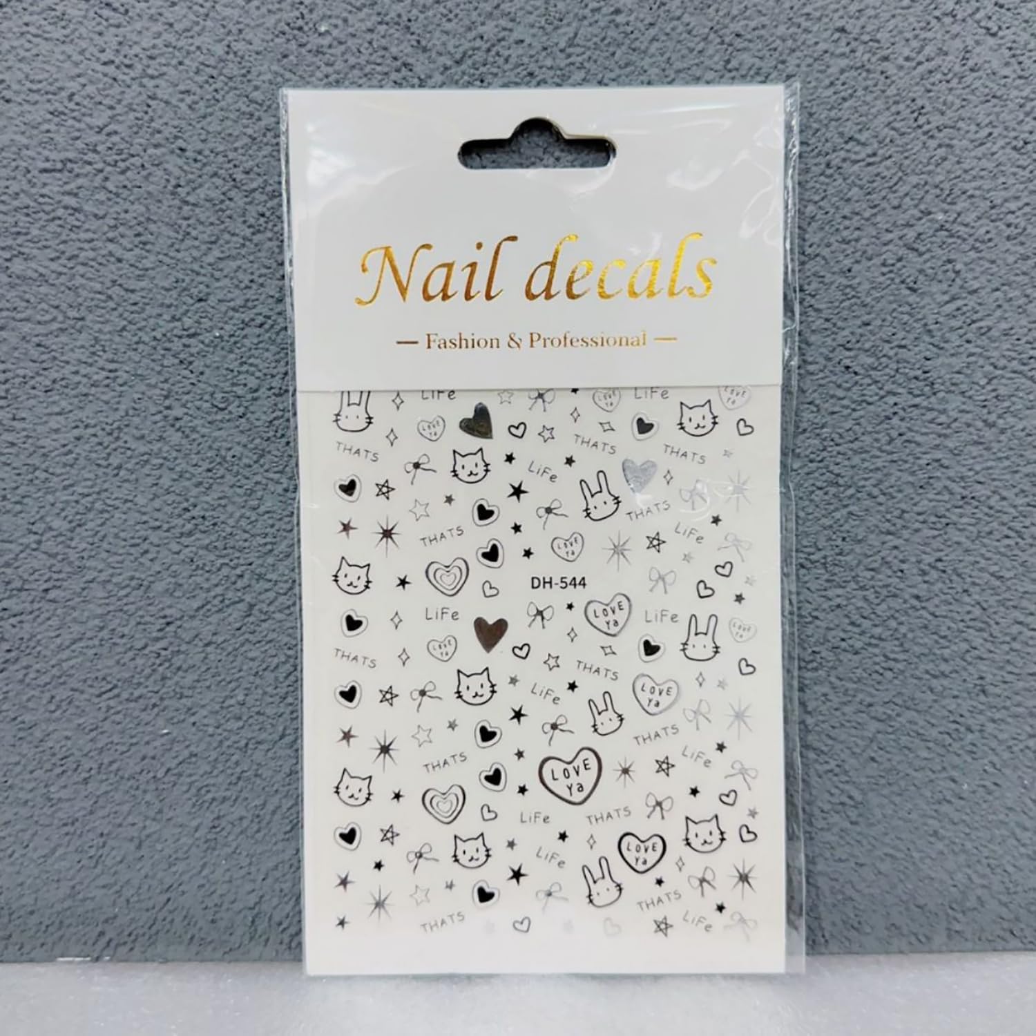 6 hojas de calcomanías de uñas de dibujos animados para niños, calcomanías autoadhesivas 3D para arte de uñas, calcomanías acrílicas para mujeres,
