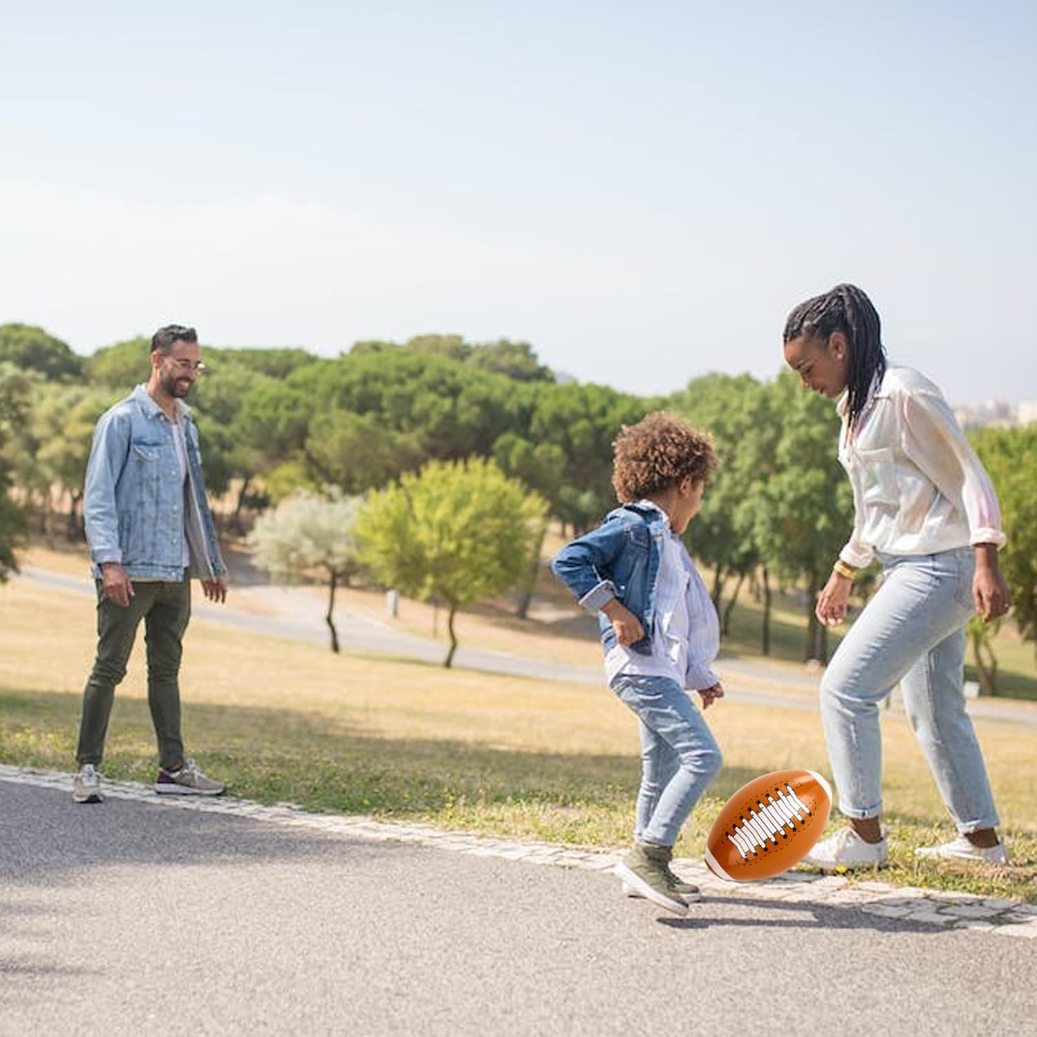 AMOR PRESENT 3 pelotas de fútbol inflables, 12 pulgadas, pelotas de playa al aire libre para niños, regalos de fiesta de playa, suministros de