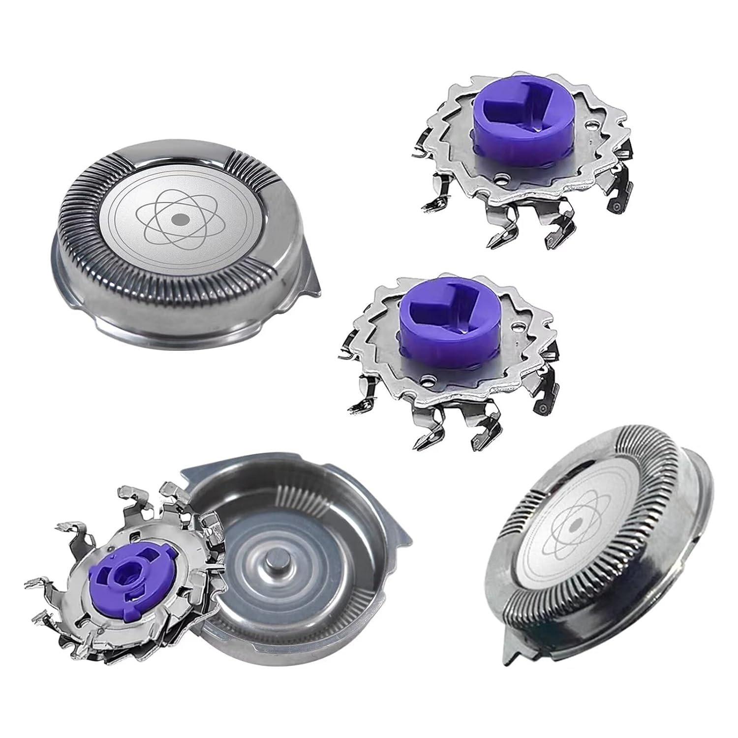 3X HQ8 Replacement Shaver Heads for Norelco Philips Philips Norelco Series 7100, 7200, 7300, 7700, 7800, 8800, PTAT700, PTAT800 & Aquatec Electric