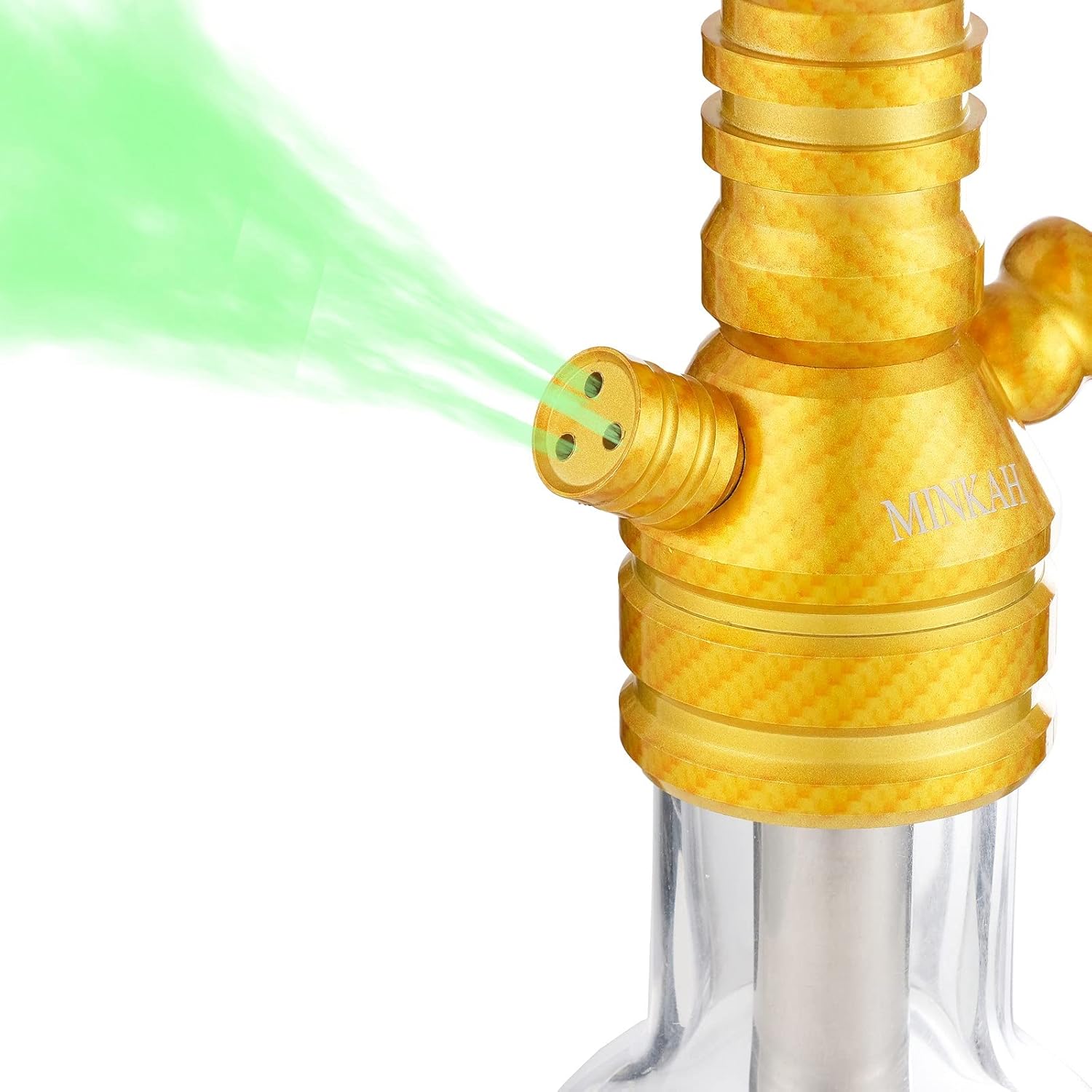 Juego de cachimba con patrón de fibra de carbono con accesorios de silicona manguera cuenco, pinzas de boca, cachimbas de aluminio pequeñas, juego