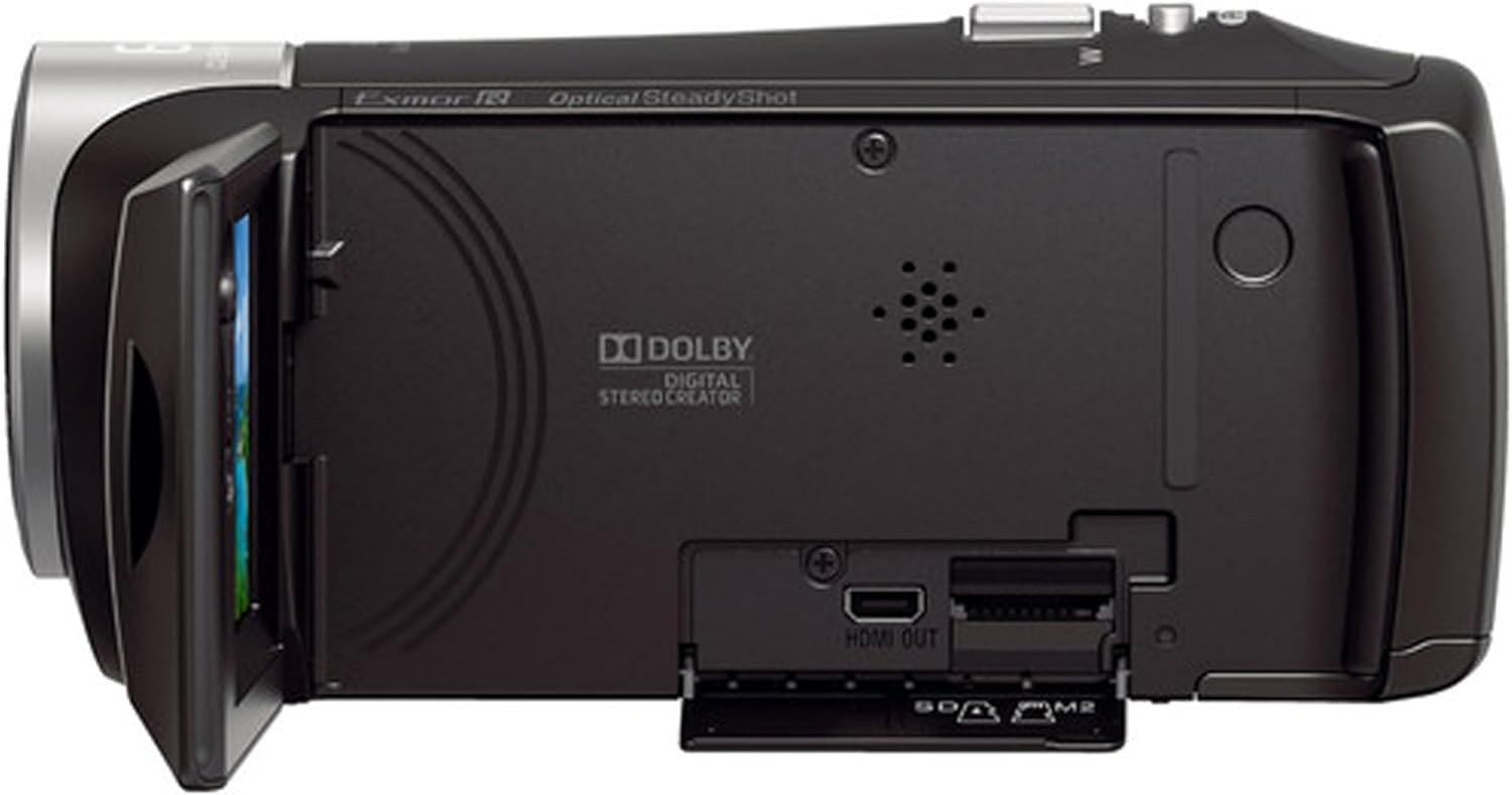 HDR-CX405 HD Handycam con dos tarjetas SD de 32 GB + batería extra + editor de ropa suave de vídeo e imagen y más