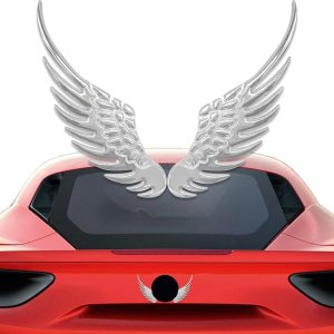 1 par de calcomanías de aleación de metal para automóvil, calcomanías de metal 3D, emblema de automóvil de alas de águila de halcón, calcomanías de 1 par de calcomanías de aleación de metal para automóvil, calcomanías de metal 3D, emblema de automóvil de alas de águila de halcón, calcomanías de
