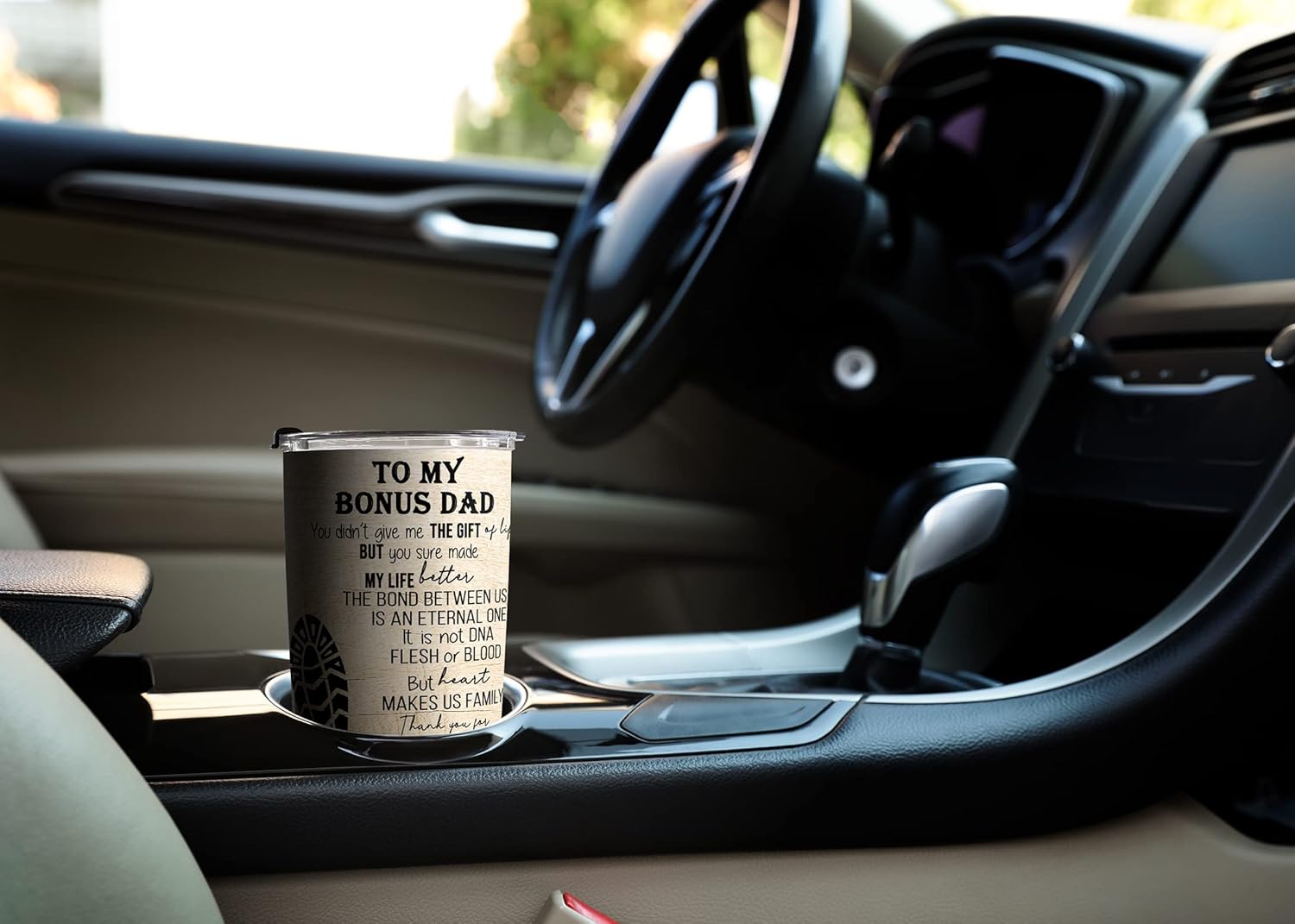 Best Bonus Dad Ever, vaso de acero inoxidable de 20 onzas, regalo del día del padre, cumpleaños, regalos para papá de hija, hijo, papá, vaso 30, 40,