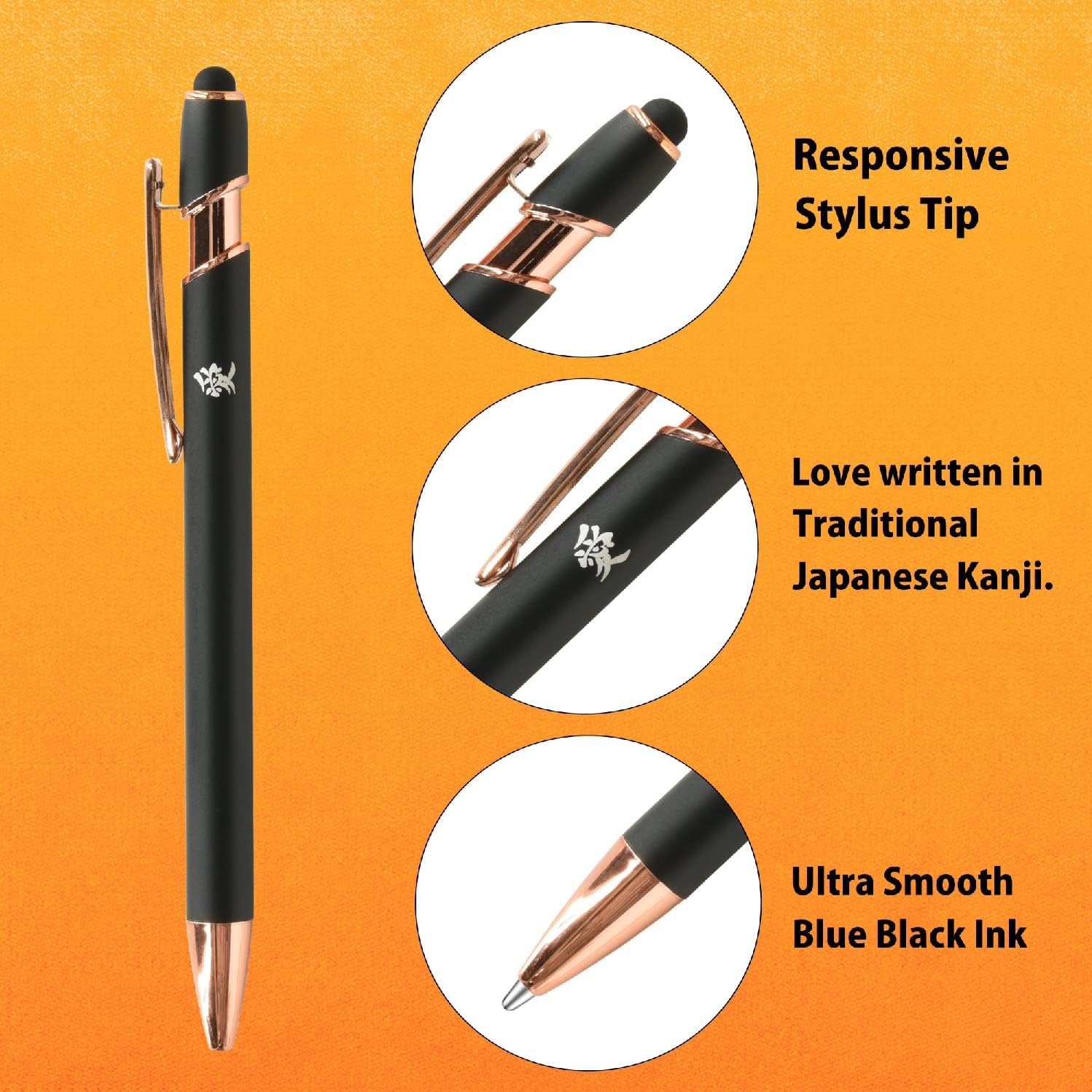 Pilot – Pluma estilográfica luminosa, punta media, color amarillo activo, FLT-2SR-AYM, tinta negra, con lápiz capacitivo original, bolígrafo táctil