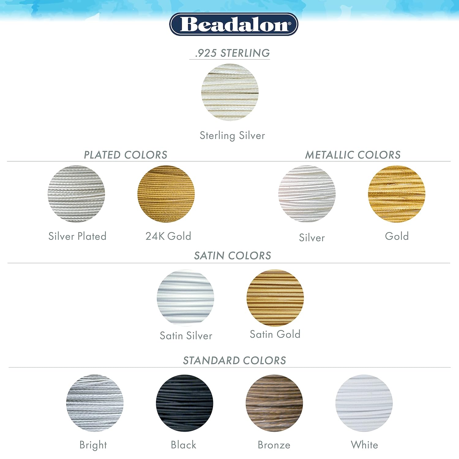 Beadalon Alambre de cuerda de cuentas de acero inoxidable de 49 hebras, 0.036 pulgadas  0.036 in, negro, 100 pies  101.7 ft
