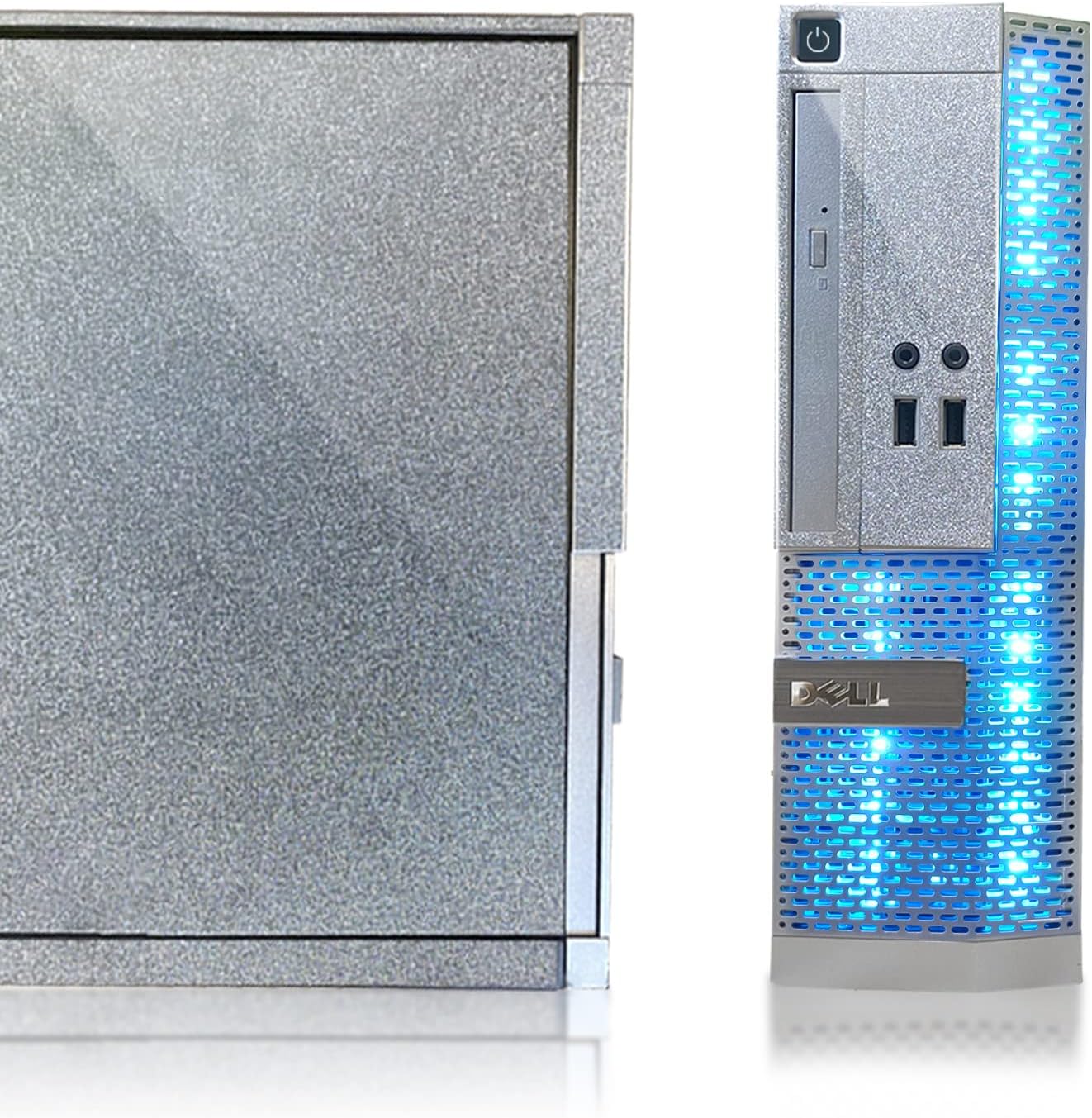 Dell PC Treasure Box RGB Computadora de escritorio Intel Quad Core I5 hasta 3.6G, 16G, 512G SSD, WiFi y Bluetooth, teclado y mouse RGB para juegos,
