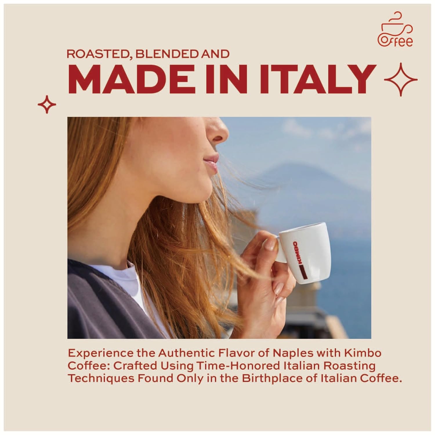 Kimbo Cápsulas de café expreso 100% arábica compatibles con una sola porción, mezcladas y tostadas en Italia, un tostado oscuro con un sabor