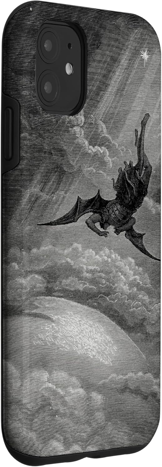 Funda para iPhone 11 The Fall of Lucifer Gustave Dore Fallen angel Lux Lucifer