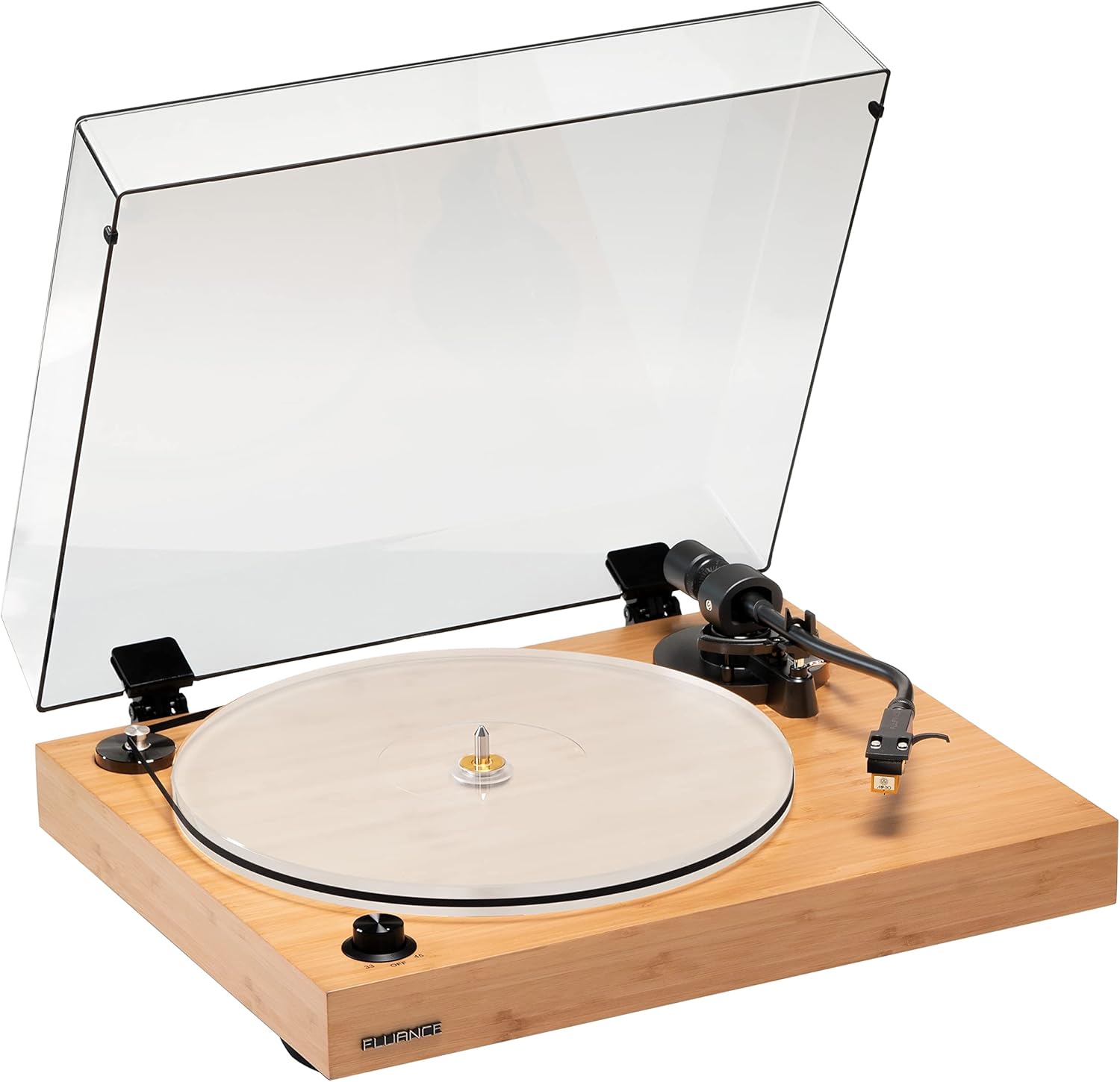 Fluance Reference RT85N – Tocadiscos de vinilo de alta fidelidad con preamplificador PA10 Phono y altavoces de estantería de 5 pulgadas alimentados